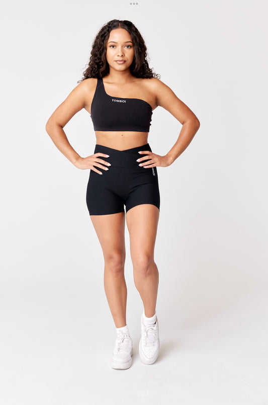 TOMBOI SINGLE STRAP RIBBED SPORTS BRA